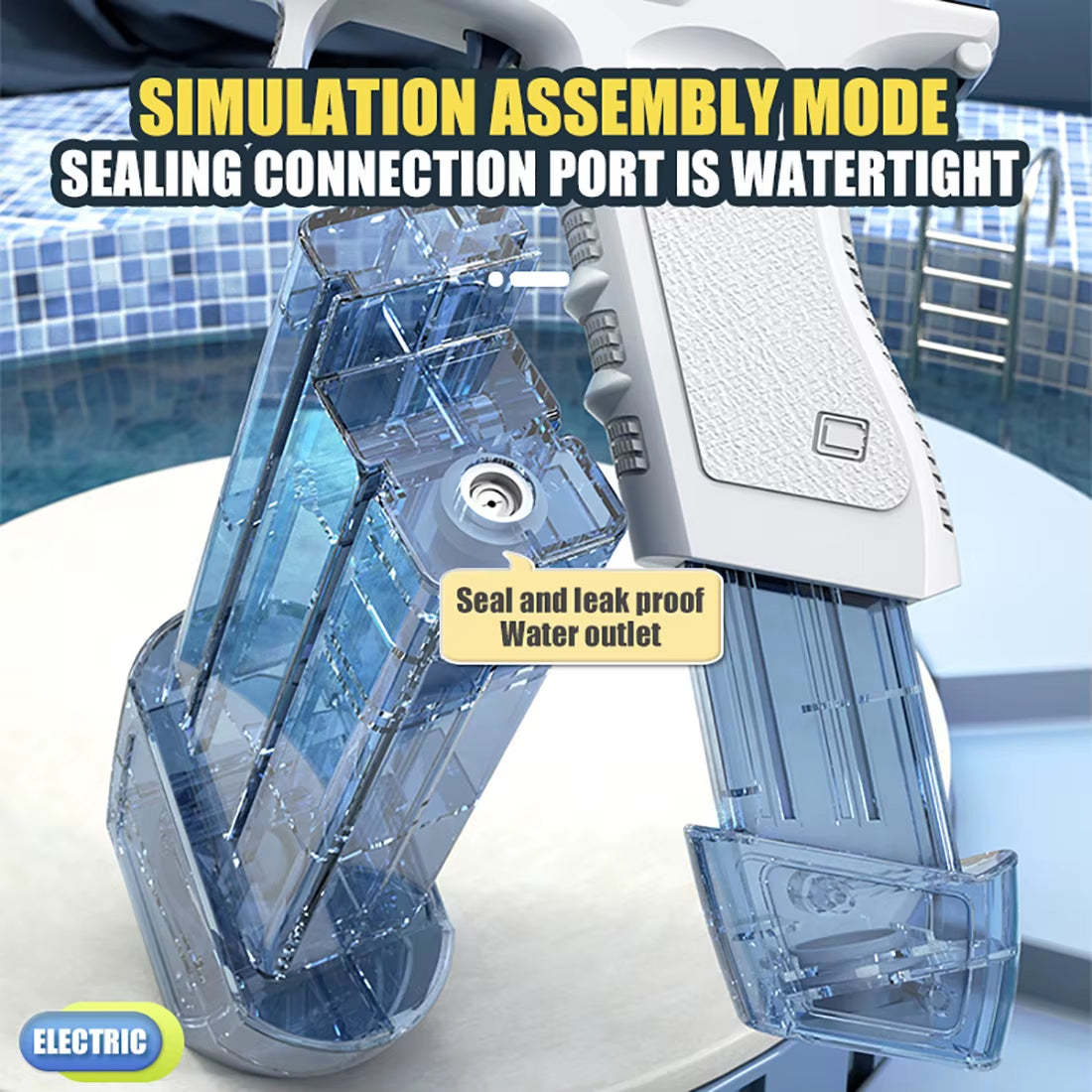 Unleash Summer Fun with the High-Pressure Electric Water Gun - The Ultimate Automatic Water Spray Toy for Thrilling Playtime Adventures!